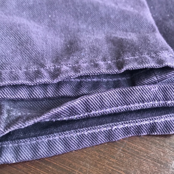 VINCE PLUM COLOUR BUTTON FLY JEANS - Picture 6 of 7